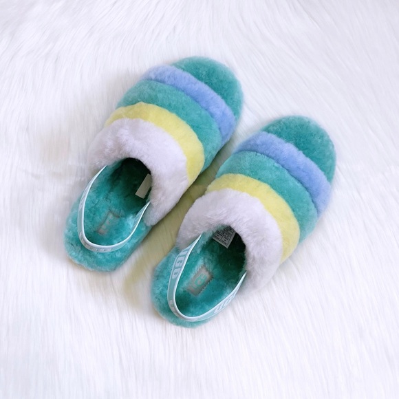 UGG Fluff Yeah Slide In Tide Pool Multi - Picture 2 of 8